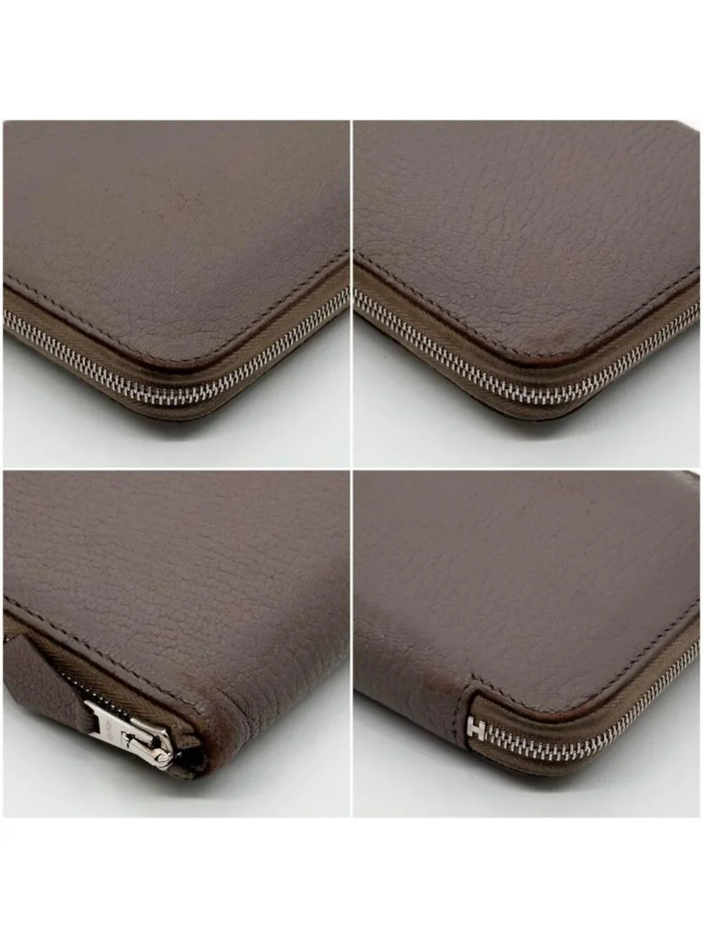 Hermes Azap Long All Leather Zip Around Wallet